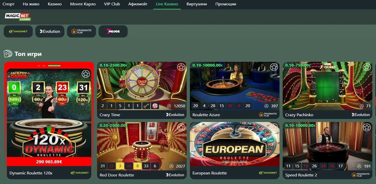 magicbet live kazino