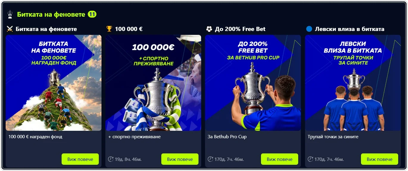 bethub bonus bitkata na fenovete